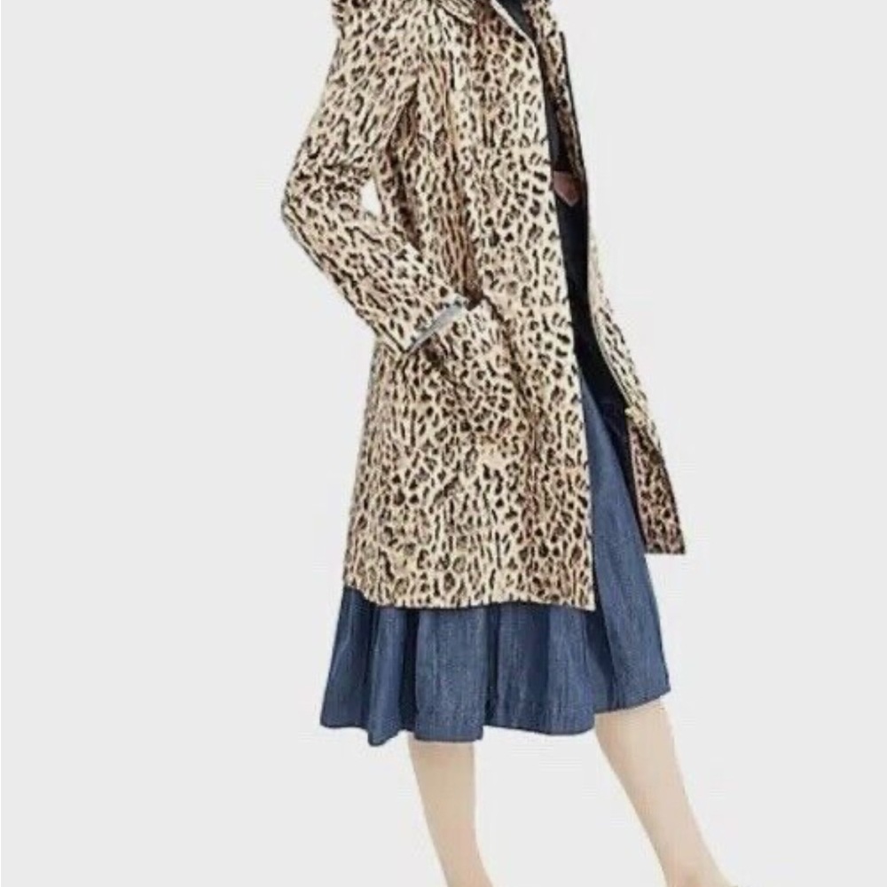 Leopard Print Trench Coat
